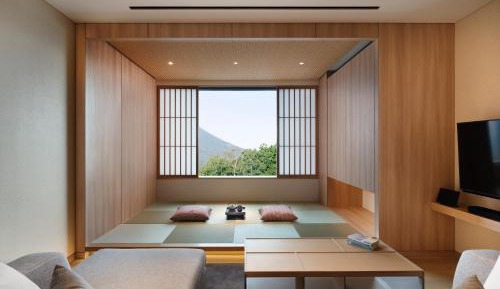 Two-Bedroom Suite with Village View with Tatami Area