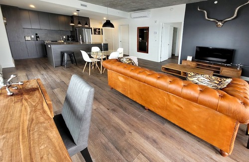 Fabreville Apartment | Corporate Stays - Luxurious 2BR with Stunning Rooftop Views Luxury & Gym Accessn