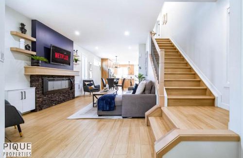 Jasper Place Apartment | Modern Cozy Home - KingBed - AC - Patio - BBQ - Firepit
